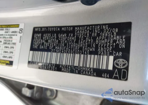 2009 Toyota Matrix S из США, поврежденный, VIN 2T1KE40E69C003145